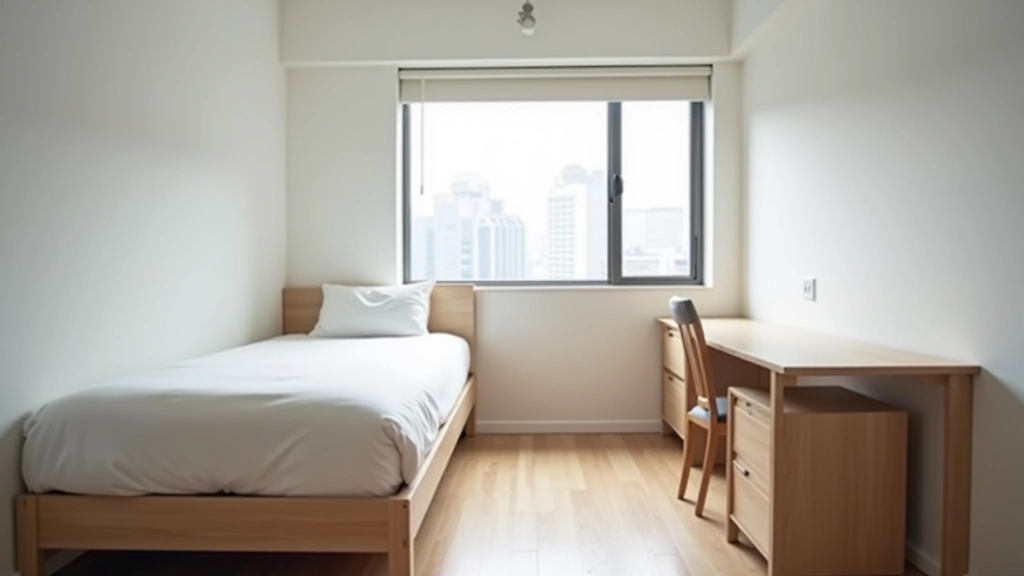 Minimalist apartment living room with essential furniture only, no decorative clutter or unnecessary items